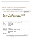 HRMG 4202 Week 6 Final Exam Graded A (100% Correct Fall Session)