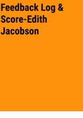 Exam (elaborations) Feedback Log & Score-Edith Jacobson 