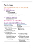 Samenvatting Psychologie
