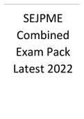 SEJPME Combined Exam Pack Latest 2022