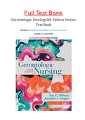 Gerontologic Nursing 6th Edition Meiner Test Bank ISBN: 9780323498111