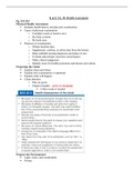 Fundamentals of Nursing chapter 30 notes