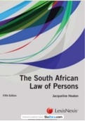 Heaton J The South African Law of Persons 5 ed 2017 LexisNexis Durban hereinafter Heaton.