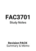 FAC3701 - Notes (Summary)