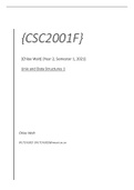 Data Structures 1 & UNIX terminal use and commands in CSC2001F
