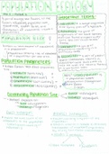 IEB Population Ecology [full summary]