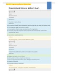BUS 120 &sol; Organizational Behavior Midterm Exam Latest