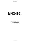 MNG4801 EXAM PACK 2021