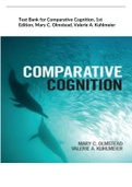 Test Bank for Comparative Cognition, 1st Edition