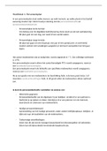 Korte samenvatting personeelsbeleid hoofdstuk 1-4