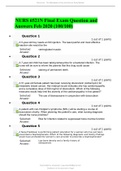 NURS 6521N Final Exam Question and Answers Feb 2020 100% Correct Answers|Latest|Graded A+|