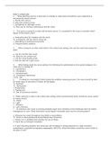 NURSING 324 Exam 1 Critical Care Questions/Answers (100%)
