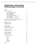 Samenvatting mediastragie en executie &lpar;alle werkcolleges en kennisclips&rpar;