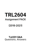 TRL2604 - Combined Tut201 Letters (2018-2021)