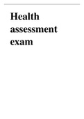 Health Assessment  exam