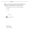 ATH 533 Week 8 Final Exam Set 3 (100% CORRECT Solution) | Already graded A+ MATH 533 Week 8 Final Exam Set 3 Answer The length of time to do a cable installation by Multi-Cable Inc. is normally distributed with a mean of 42.8 minutes & a standard deviatio