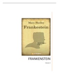 Resumen Frankenstein NOVELA