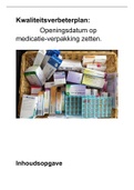 Kwaliteit verbeterplan medicatieverpakking 