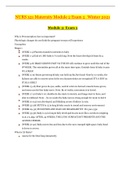 NURS 321 Maternity Module 2 Exam 2 Study Guide_Winter 2021 | NURS321 Maternity Module 2 Study Guide