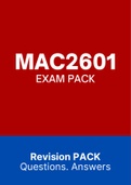 MAC2601 - EXAM PACK (2022)