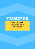 TMN3705 NEW - Exam Pack for 2022 -  Questions and answers (All you need)
