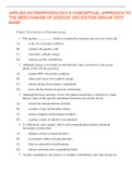Applied Pathophysiology A Conceptual Approach to the Mechanisms of Disease 3rd Edition Braun Test Bank