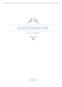 ECS3703 EXAM PACK ,Section A You must answer ALL questions in this section  1. Explain (with the aid of two diagrams using the IS/LM/BP analysis) the effectiveness of expansionary ﬁscal policies as well as ease monetary policies in an open economy with ﬂe