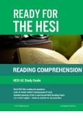 HESI A2 Reading Comprehension Study Guide 2021
