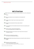 BSC 2347 A & P II Final exam