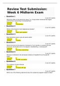 Review Test Submission&colon; Week 6 Midterm Exam