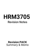 HRM3705 &lpar;Notes&comma; ExamPACK&comma; ExamQuestions&comma; Assignment Tut201 PACK&rpar;