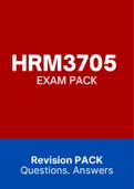 HRM3705 - EXAM PACK (2022)