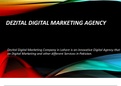 Lahore-Based Best Digital Marketing Agency 2022 - Dezital