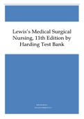 Lewis’s Medical Surgical Nursing, 11th Edition by Harding Test Bank