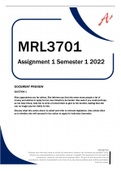 MRL3701 Assignment 1 Semester 1 2022