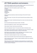 ATI TEAS questions and answers&comma;GRADEDA