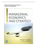 Managerial Economics and Strategy 3rd Edition by Perloff
