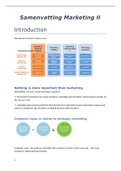 Samenvatting lessen + ppt 2021-2022 Marketing II (prof. Anneleen Van Kerckhove)