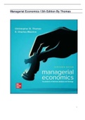 Managerial Economics 13th Edition By Thomas