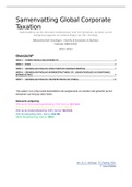 Korte samenvatting Global Corporate Taxation