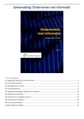 Samenvatting Ondernemen met informatie, ISBN: 9789001876777  Management Information Systems