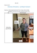 BIOL 230 Carroll Week 1 Lab Overview of Anatomy &ndash; Lab Report Assistant