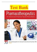 TEST BANK For Pharmacotherapeutics for Advanced Practice Nurse Prescribers 5th Edition By Teri Moser Woo, Marylou Robinson