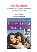 Maternal Child Nursing 5th Edition McKinney Test Bank