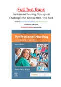 Professional Nursing Concepts & Challenges 9th Edition Black Test Bank