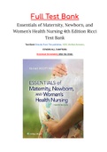 Essentials of Maternity, Newborn, and Women’s Health Nursing 4th Edition Ricci Test Bank