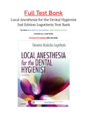 Local Anesthesia for the Dental Hygienist 2nd Edition Logothetis Test Bank ISBN: 9780323396332