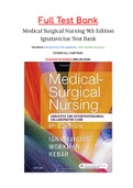 Medical Surgical Nursing 9th Edition Ignatavicius Test Bank