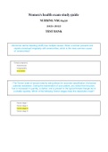 Exam &lpar;elaborations&rpar; NSG 6430 Women's Gynecologic Health 3rd Edition Test Bank &lpar;Graded A&plus;&rpar; Women and Health&comma; ISBN&colon; 9780123849793