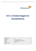 EVL 1.1 Contact leggen en inventariseren